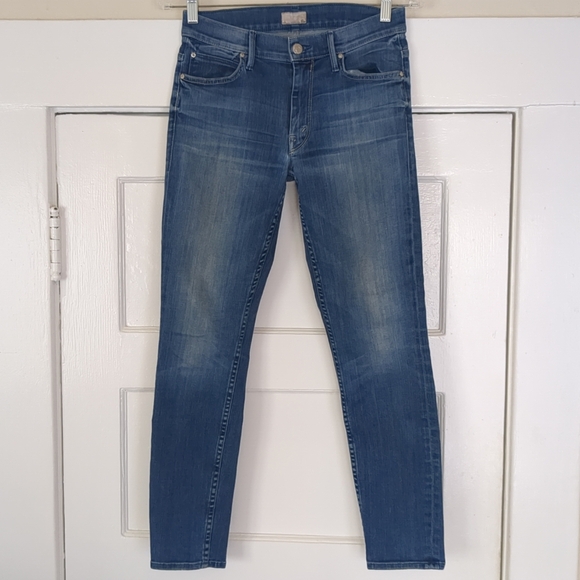 MOTHER Denim - Mother The Muse Ankle Size 26 Blue 27X26 PATCHED HOLES!